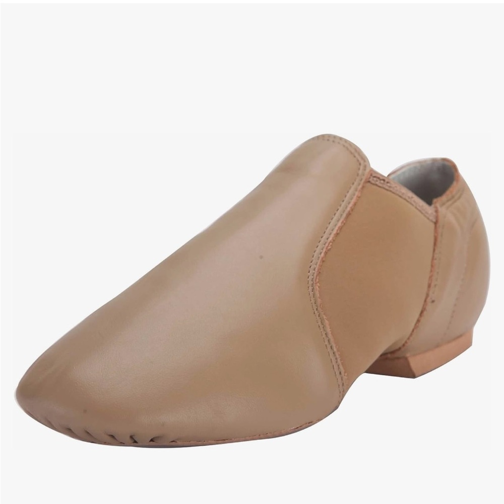 Linodes Leather Jazz Shoe Slip On for Girls and Boys
